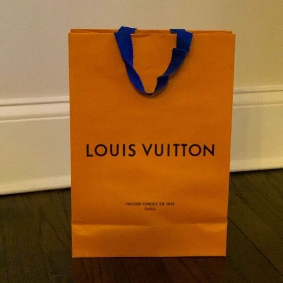 Louis Vuitton 10”x14”x4” Empty Gift Shopping Bag - Empty Replacement Tote - Picture 3 of 6